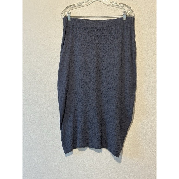 Vince Dresses & Skirts - New Vince Jade Nubby‎ Knit Midi Skirt Blue Straight Pull On 32 X31